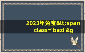 2023小名
